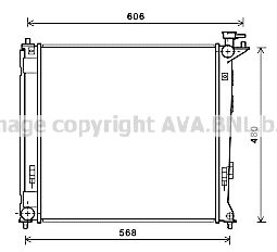 AVA QUALITY COOLING Radiaator,mootorijahutus HY2284